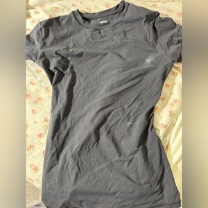 Skims black Crew Neck T-Shirt fits everybody onyx